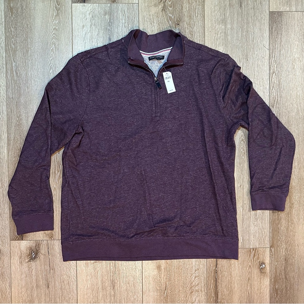 NWT Banana Republic 1/4 zip mock neck pullover sweater